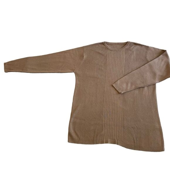 Vintage 70s Brown Men’s Crewneck Sweater - Picture 1 of 8